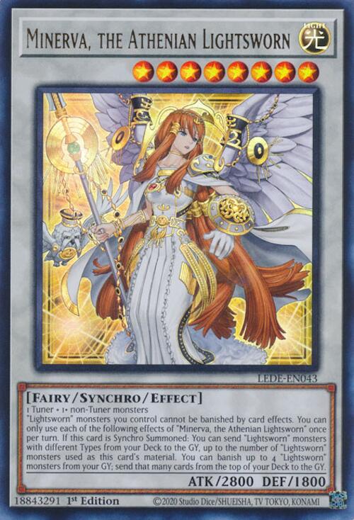 Minerva, the Athenian Lightsworn [LEDE-EN043] Ultra Rare | RetroPlay Games