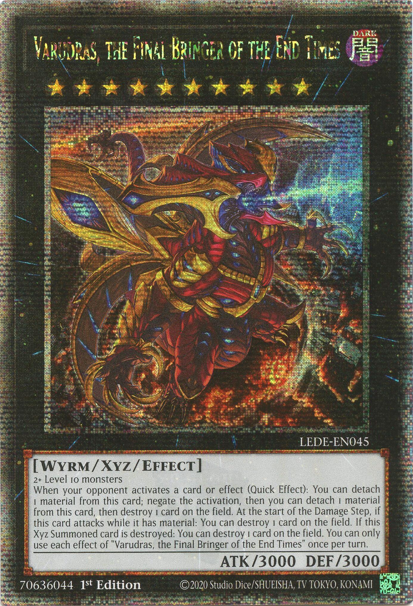 Varudras, the Final Bringer of the End Times (Quarter Century Secret Rare) [LEDE-EN045] Quarter Century Secret Rare | RetroPlay Games