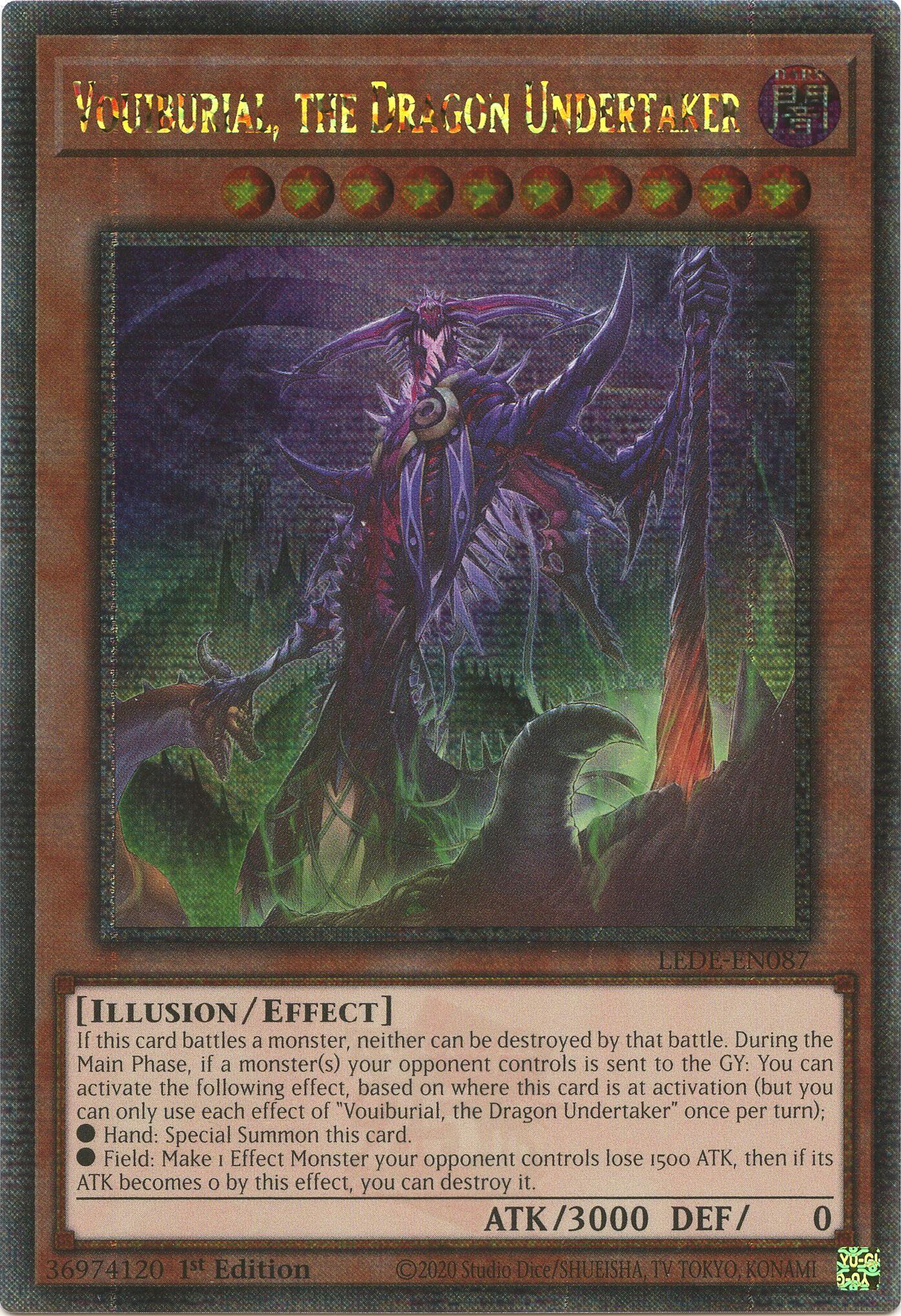 Vouiburial, the Dragon Undertaker (Quarter Century Secret Rare) [LEDE-EN087] Quarter Century Secret Rare | RetroPlay Games