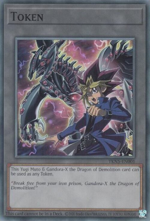 Token: Yugi Muto and Gandora-X the Dragon of Demolition [TKN5-EN001] Super Rare | RetroPlay Games