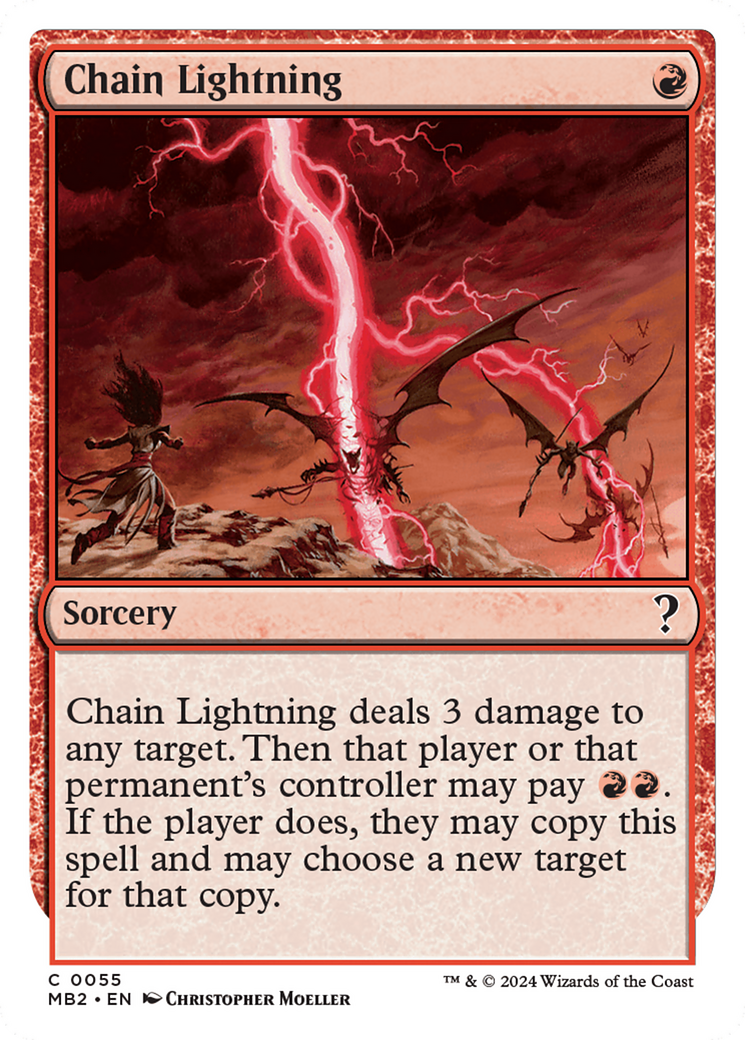 Chain Lightning (White Border) [Mystery Booster 2] | RetroPlay Games