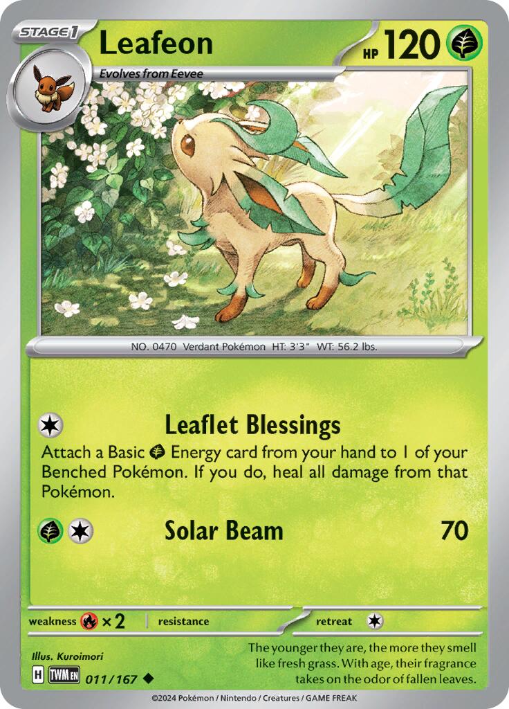 Leafeon (011/167) [Scarlet & Violet: Twilight Masquerade] | RetroPlay Games