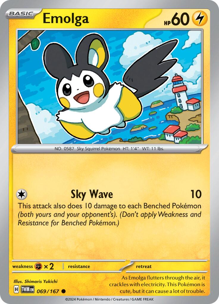 Emolga (069/167) [Scarlet & Violet: Twilight Masquerade] | RetroPlay Games