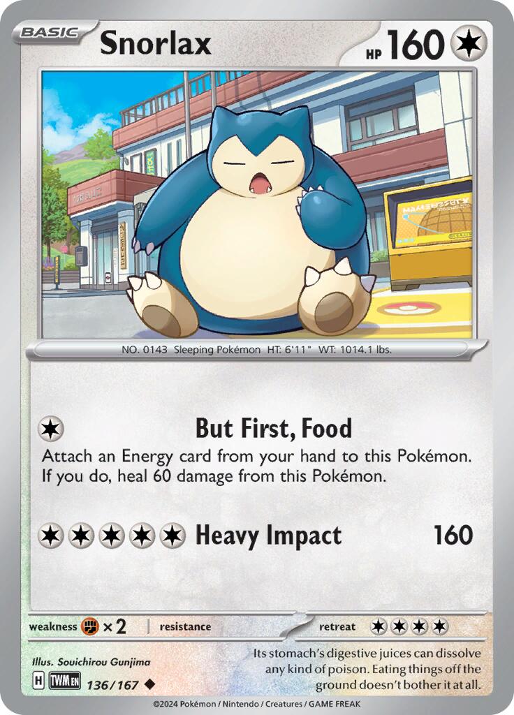 Snorlax (136/167) [Scarlet & Violet: Twilight Masquerade] | RetroPlay Games