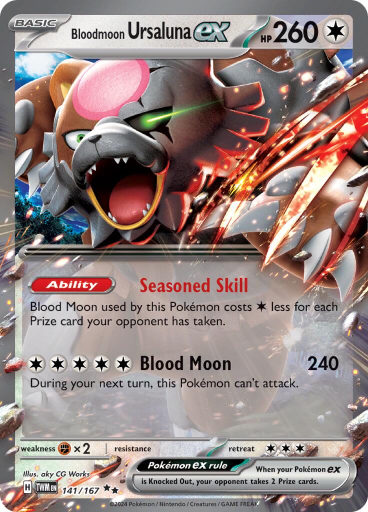 Bloodmoon Ursaluna ex (141/167) [Scarlet & Violet: Twilight Masquerade] | RetroPlay Games