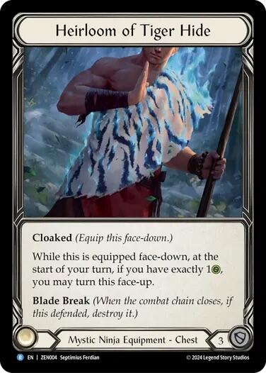 Heirloom of Tiger Hide [ZEN004] (Part the Mistveil Zen Blitz Deck) | RetroPlay Games