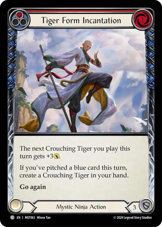 Tiger Form Incantation (Red) [MST063] (Part the Mistveil) | RetroPlay Games