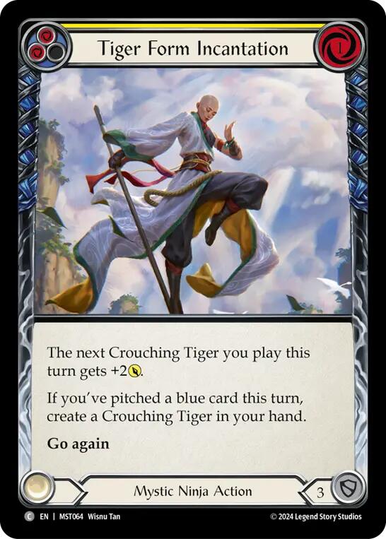 Tiger Form Incantation (Yellow) [MST064] (Part the Mistveil) | RetroPlay Games