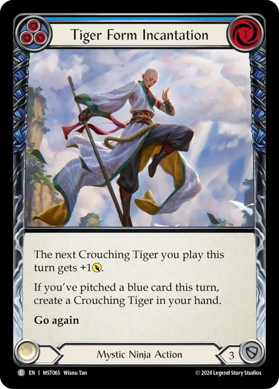 Tiger Form Incantation (Blue) [MST065] (Part the Mistveil)  Rainbow Foil | RetroPlay Games