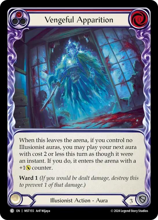 Vengeful Apparition (Red) [MST155] (Part the Mistveil)  Rainbow Foil | RetroPlay Games