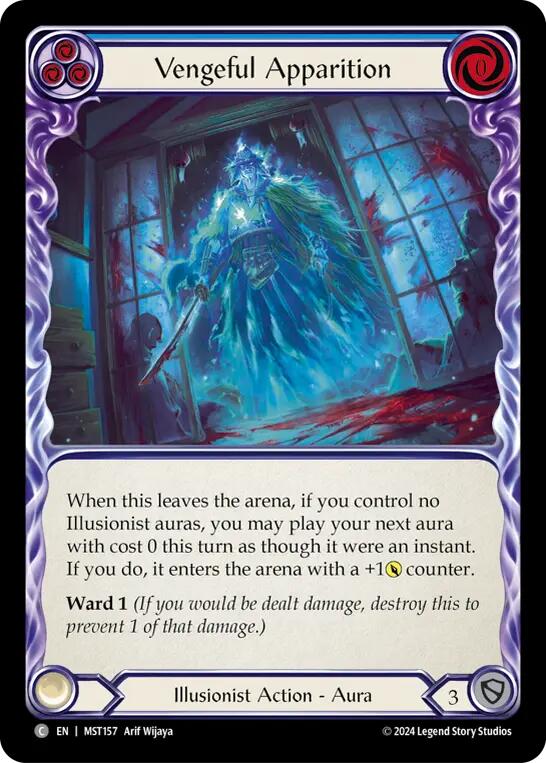 Vengeful Apparition (Blue) [MST157] (Part the Mistveil)  Rainbow Foil | RetroPlay Games