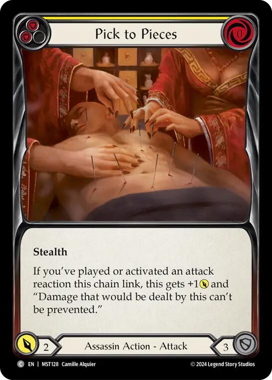 Pick to Pieces (Yellow) [MST128] (Part the Mistveil)  Rainbow Foil | RetroPlay Games