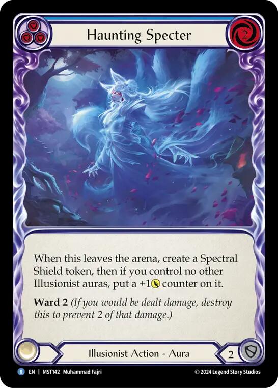 Haunting Specter (Blue) [MST142] (Part the Mistveil)  Rainbow Foil | RetroPlay Games