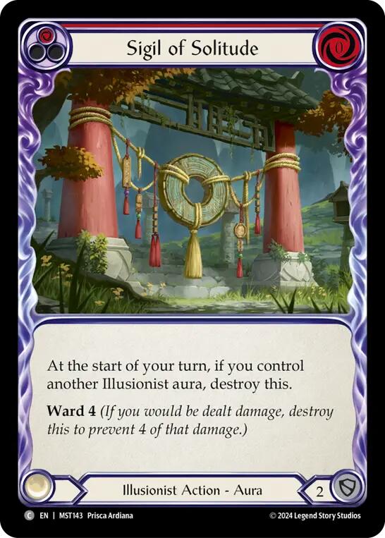 Sigil of Solitude (Red) [MST143] (Part the Mistveil)  Rainbow Foil | RetroPlay Games