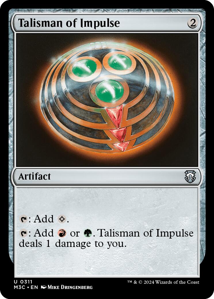 Talisman of Impulse [Modern Horizons 3 Commander] | RetroPlay Games