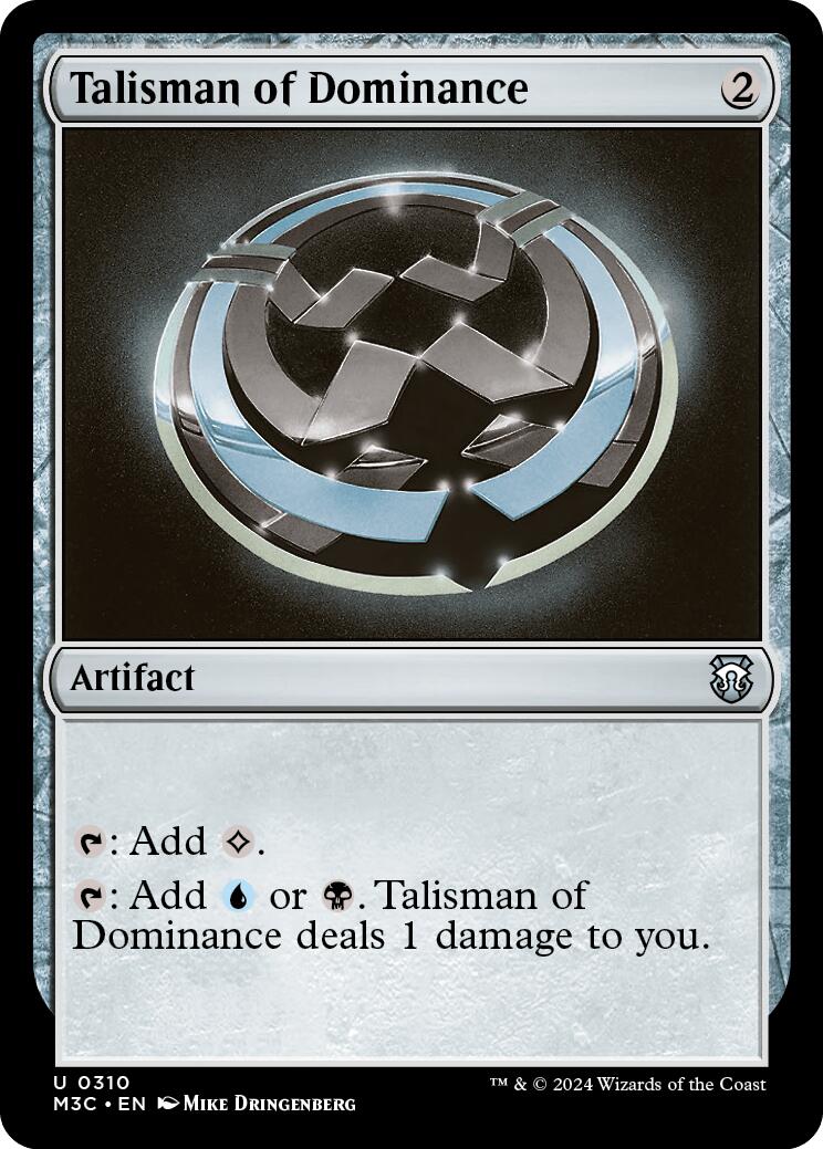 Talisman of Dominance [Modern Horizons 3 Commander] | RetroPlay Games