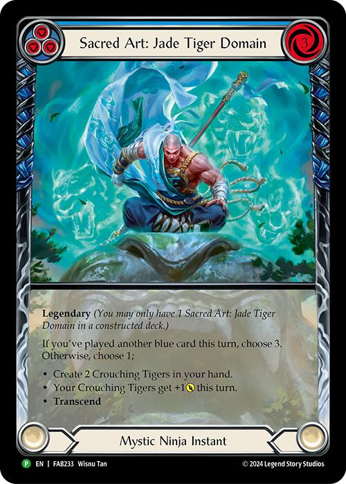 Sacred Art: Jade Tiger Domain [FAB233] (Promo)  Rainbow Foil | RetroPlay Games