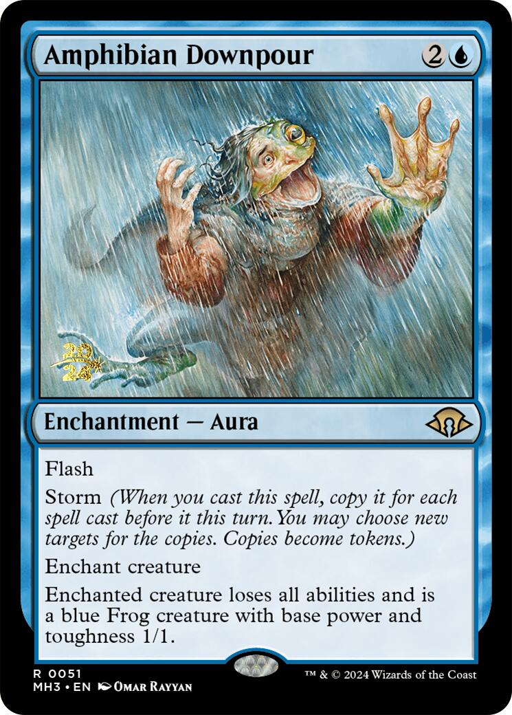 Amphibian Downpour [Modern Horizons 3 Prerelease Promos] | RetroPlay Games