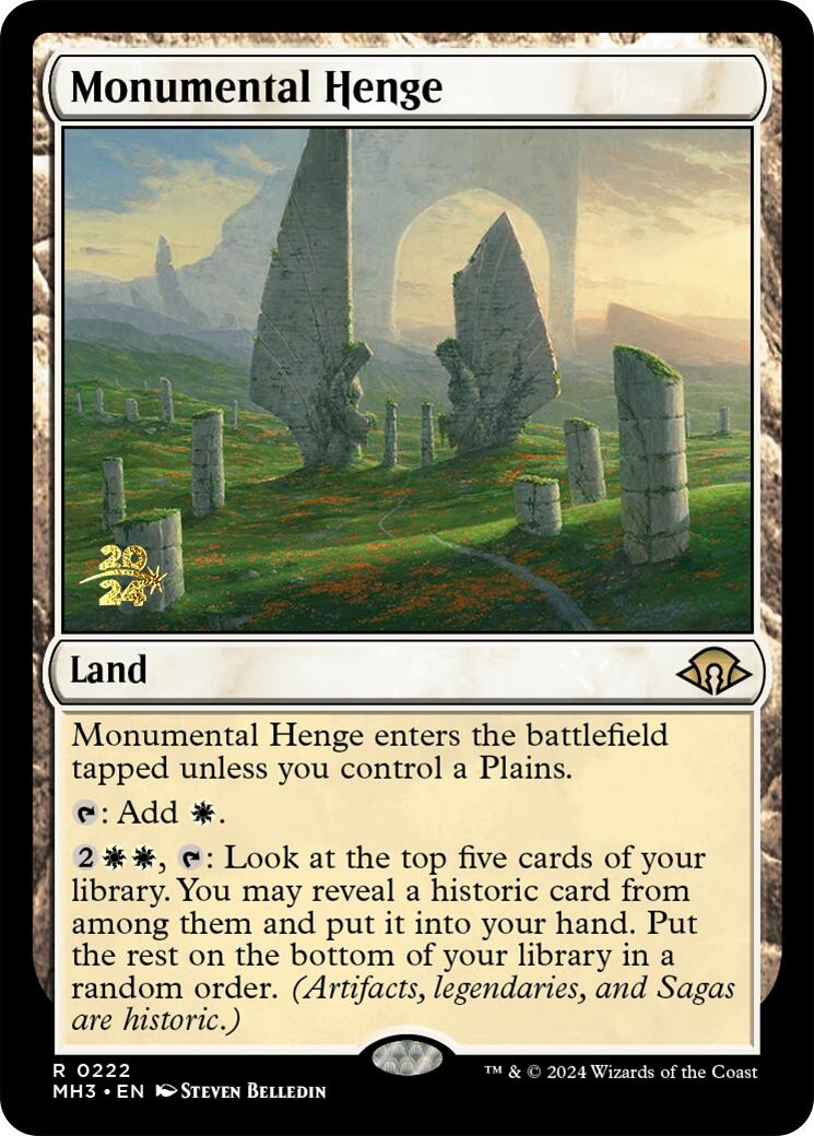 Monumental Henge [Modern Horizons 3 Prerelease Promos] | RetroPlay Games