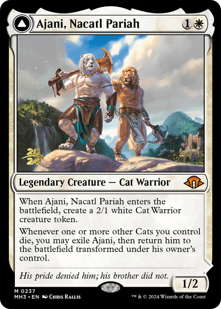 Ajani, Nacatl Pariah [Modern Horizons 3 Prerelease Promos] | RetroPlay Games