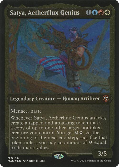 Satya, Aetherflux Genius (Display Commander) [Modern Horizons 3 Commander] | RetroPlay Games