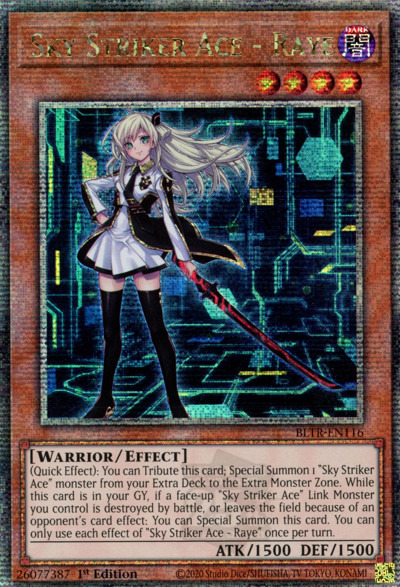 Sky Striker Ace - Raye (Quarter Century Secret Rare) [BLTR-EN116] Quarter Century Secret Rare | RetroPlay Games