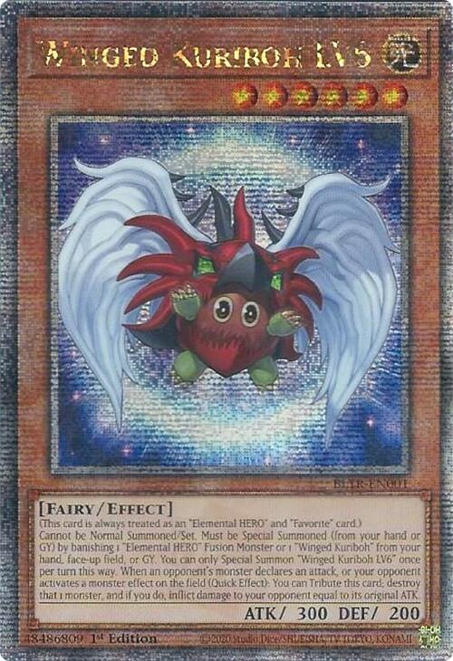 Winged Kuriboh LV6 (Quarter Century Secret Rare) [BLTR-EN001] Quarter Century Secret Rare | RetroPlay Games