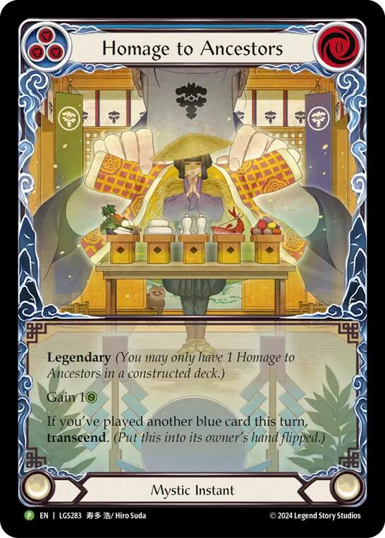 Homage to Ancestors // Inner Chi [LGS283] (Promo)  Rainbow Foil | RetroPlay Games