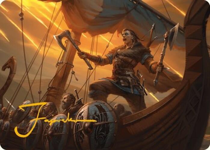 Eivor, Battle-Ready Art Card (Gold-Stamped Signature) [Assassin's Creed Art Series] | RetroPlay Games