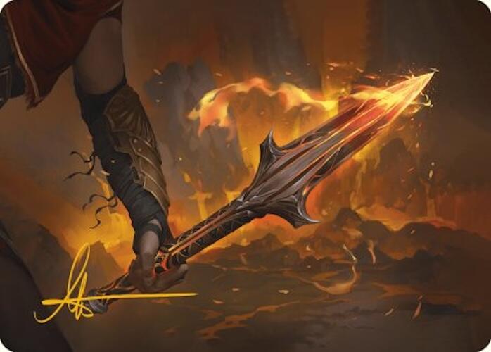 The Spear of Leonidas Art Card (Gold-Stamped Signature) [Assassin's Creed Art Series] | RetroPlay Games