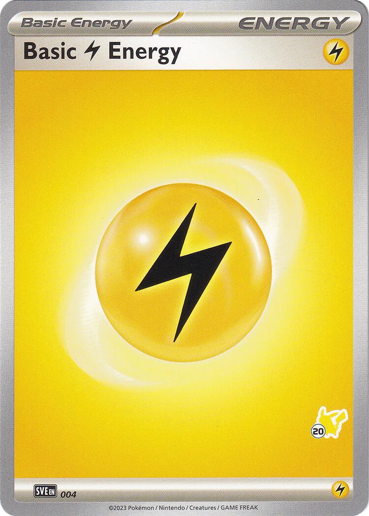 Basic Lightning Energy (004) (Pikachu Stamp #20) [Battle Academy 2024] | RetroPlay Games