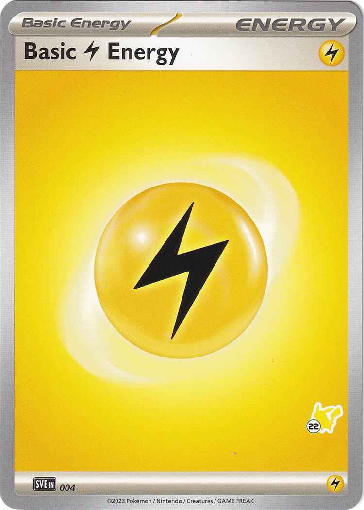 Basic Lightning Energy (004) (Pikachu Stamp #22) [Battle Academy 2024] | RetroPlay Games
