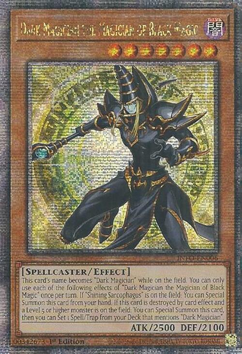 Dark Magician the Magician of Black Magic (Quarter Century Secret Rare) [INFO-EN006] Quarter Century Secret Rare | RetroPlay Games