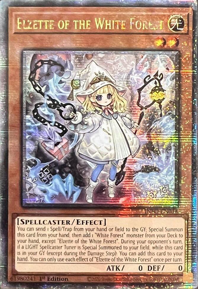 Elzette of the White Forest (Quarter Century Secret Rare) [INFO-EN014] Quarter Century Secret Rare | RetroPlay Games