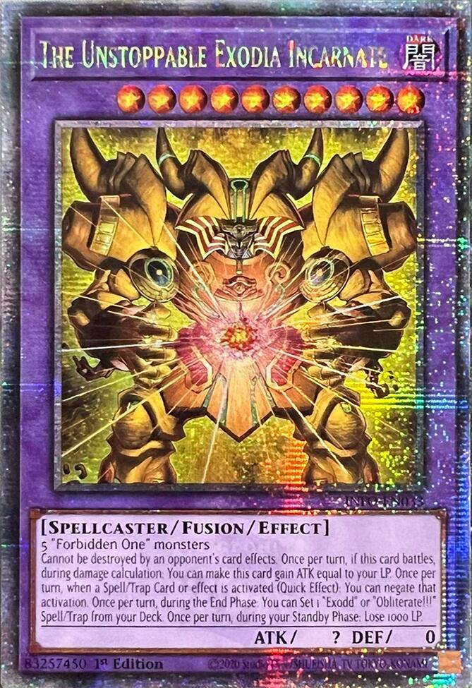 The Unstoppable Exodia Incarnate (Quarter Century Secret Rare) [INFO-EN033] Quarter Century Secret Rare | RetroPlay Games