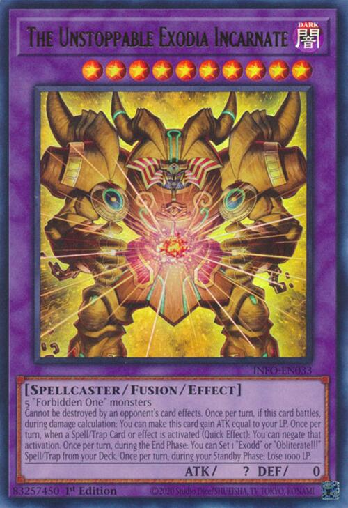 The Unstoppable Exodia Incarnate [INFO-EN033] Ultra Rare | RetroPlay Games