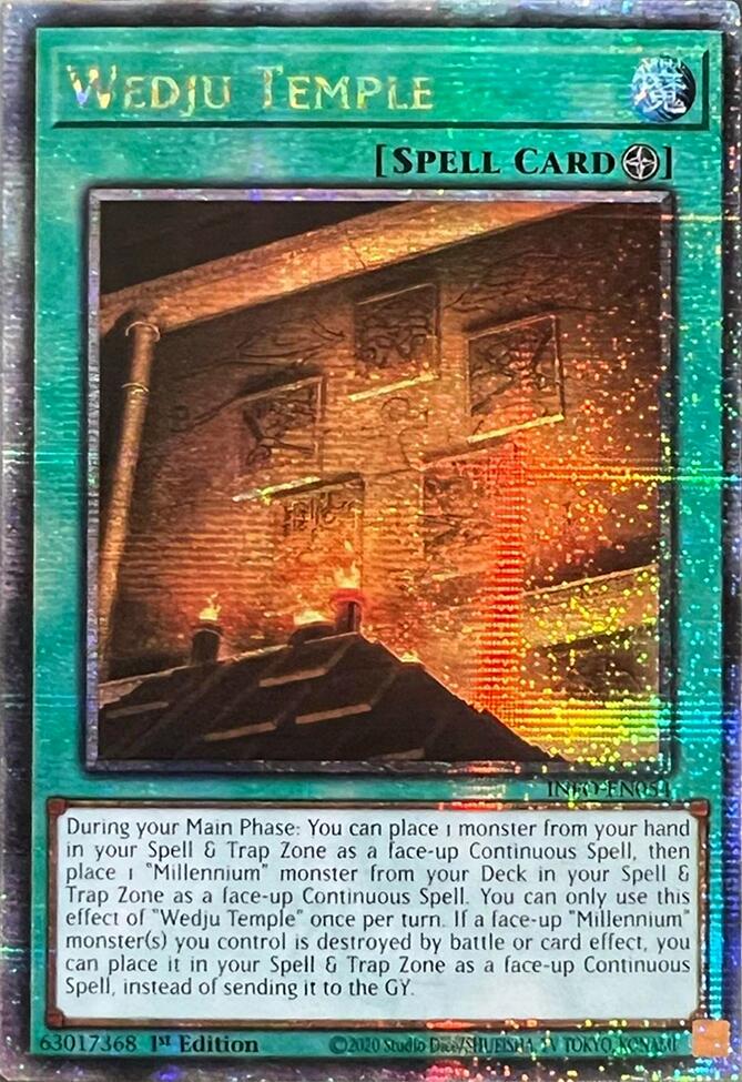 Wedju Temple (Quarter Century Secret Rare) [INFO-EN054] Quarter Century Secret Rare | RetroPlay Games