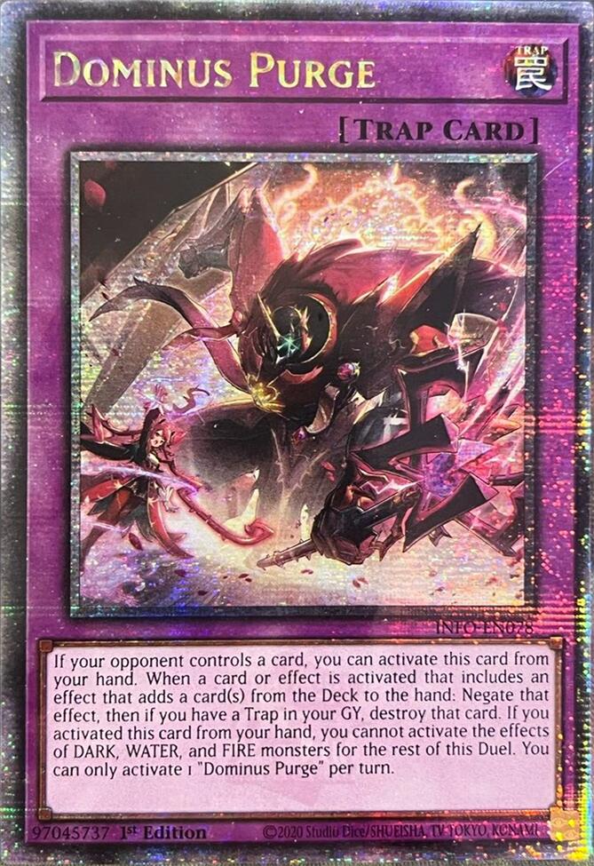 Dominus Purge (Quarter Century Secret Rare) [INFO-EN078] Quarter Century Secret Rare | RetroPlay Games