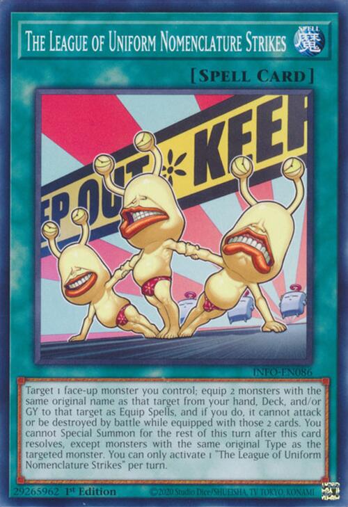 The League of Uniform Nomenclature Strikes [INFO-EN086] Common | RetroPlay Games