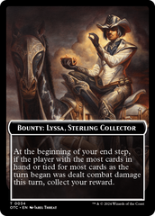 Bounty: Lyssa, Sterling Collector // Bounty Rules Double-Sided Token [Outlaws of Thunder Junction Commander Tokens] | RetroPlay Games