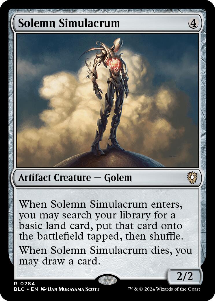 Solemn Simulacrum [Bloomburrow Commander] | RetroPlay Games