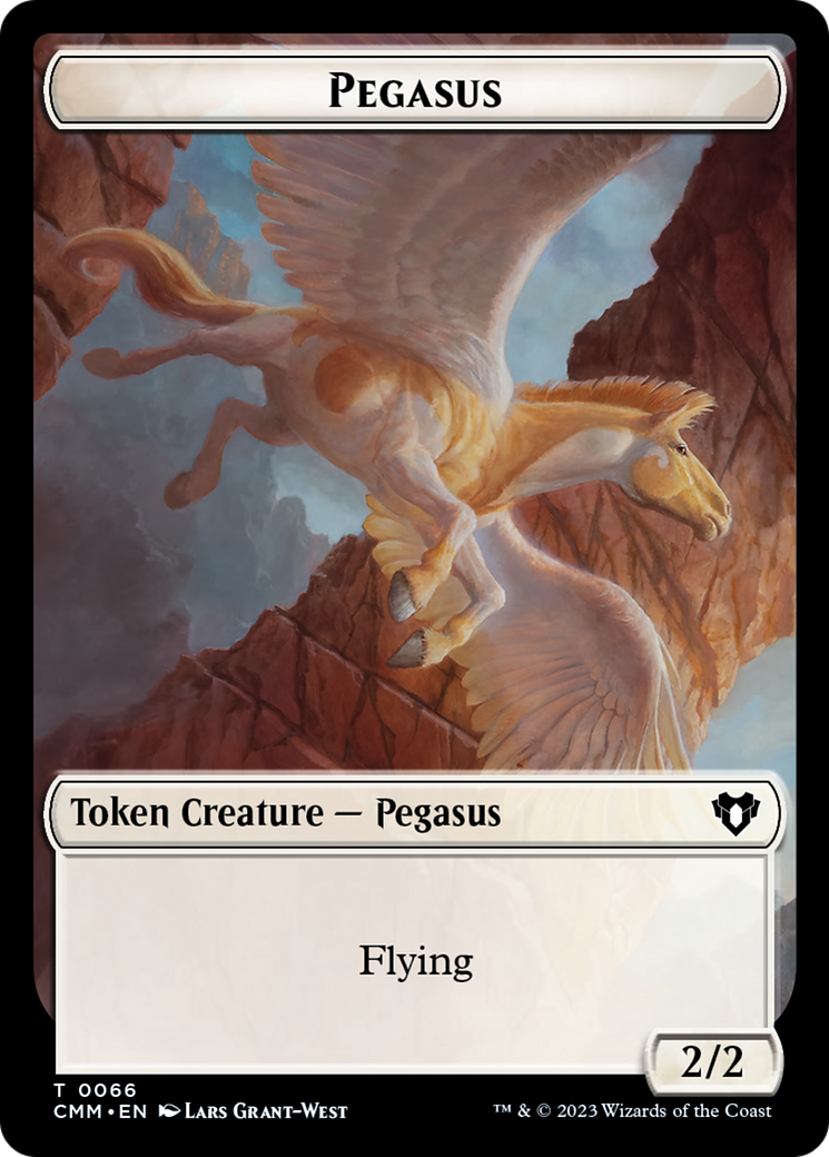 Copy (54) // Pegasus Double-Sided Token [Commander Masters Tokens] | RetroPlay Games