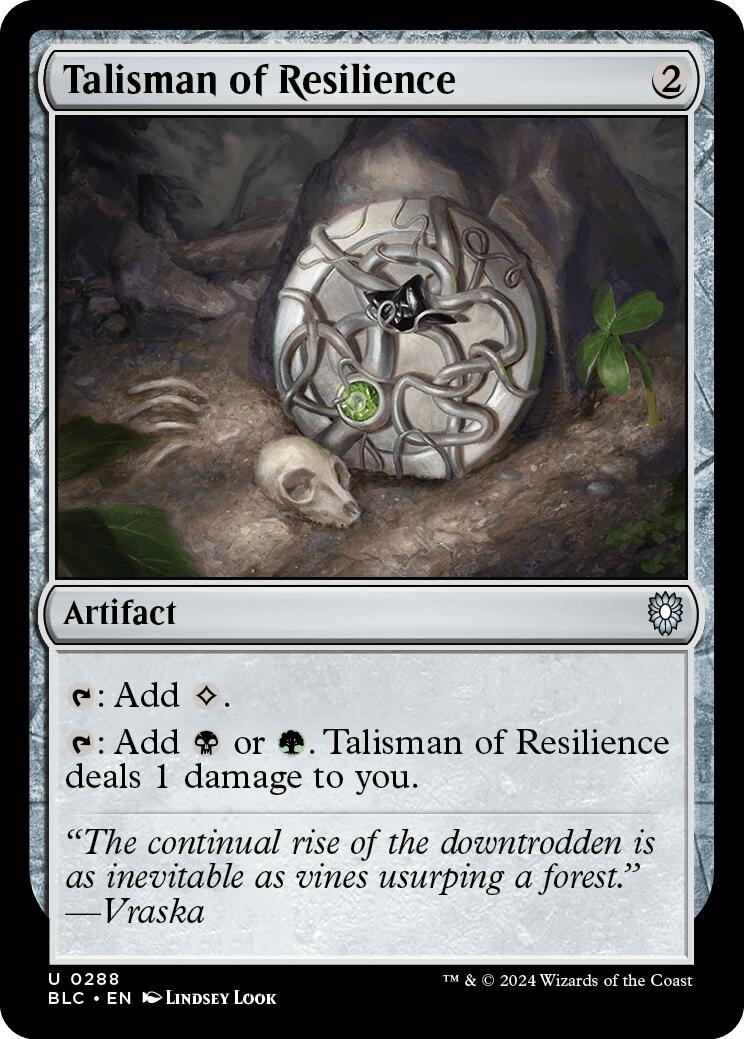 Talisman of Resilience [Bloomburrow Commander] | RetroPlay Games