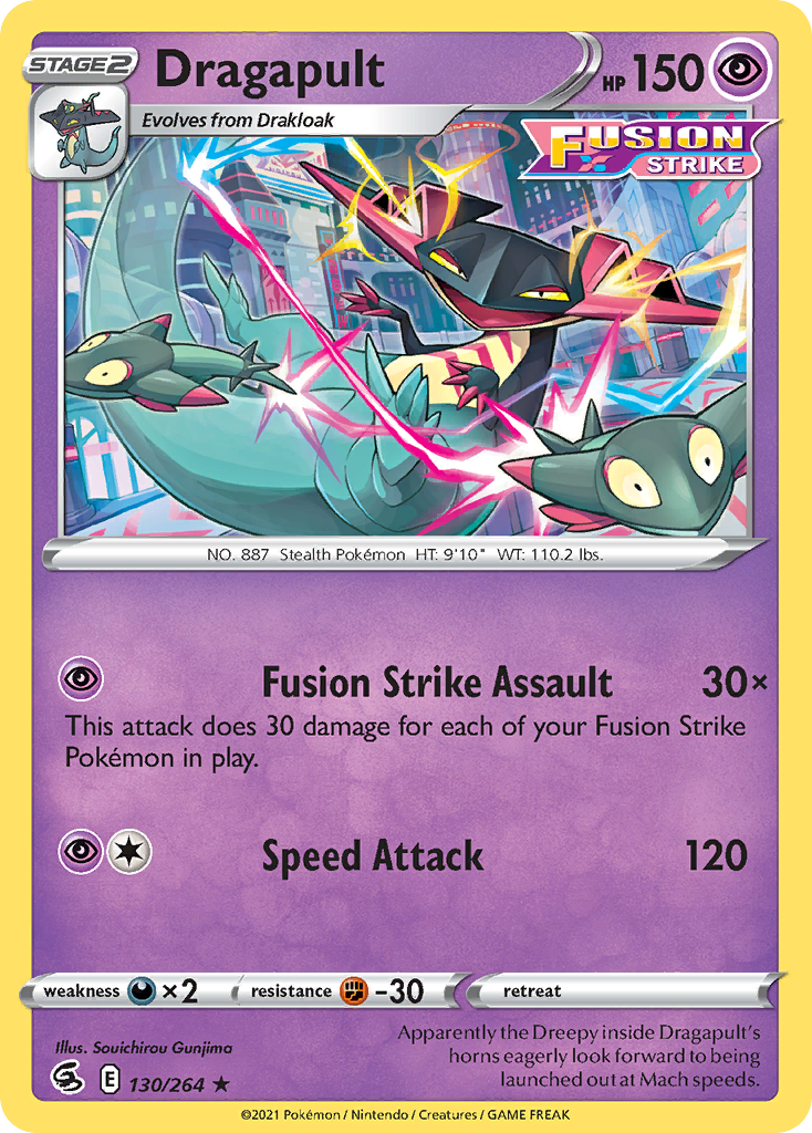 Dragapult (130/264) (Theme Deck Exclusive) [Sword & Shield: Fusion Strike] | RetroPlay Games