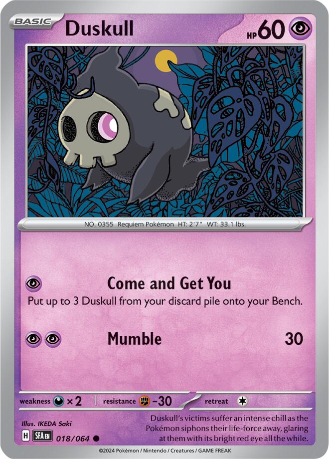 Duskull (018/064) [Scarlet & Violet: Shrouded Fable] | RetroPlay Games