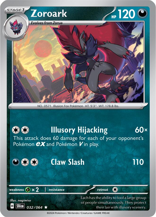 Zoroark (032/064) [Scarlet & Violet: Shrouded Fable] | RetroPlay Games