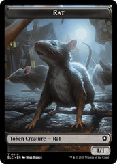 Rat // Raccoon Double-Sided Token [Bloomburrow Commander Tokens] | RetroPlay Games