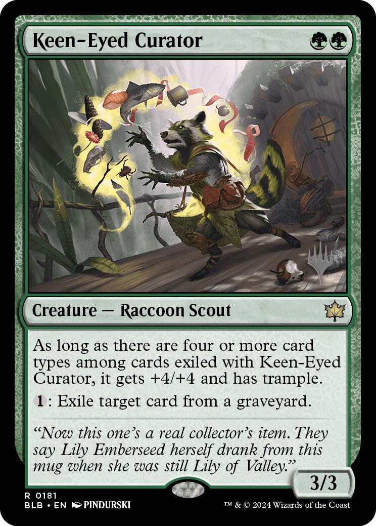 Keen-Eyed Curator (Promo Pack) [Bloomburrow Promos] | RetroPlay Games