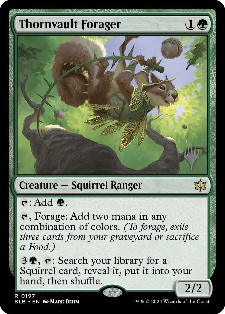 Thornvault Forager (Promo Pack) [Bloomburrow Promos] | RetroPlay Games