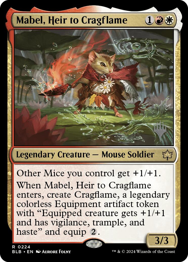 Mabel, Heir to Cragflame (Promo Pack) [Bloomburrow Promos] | RetroPlay Games